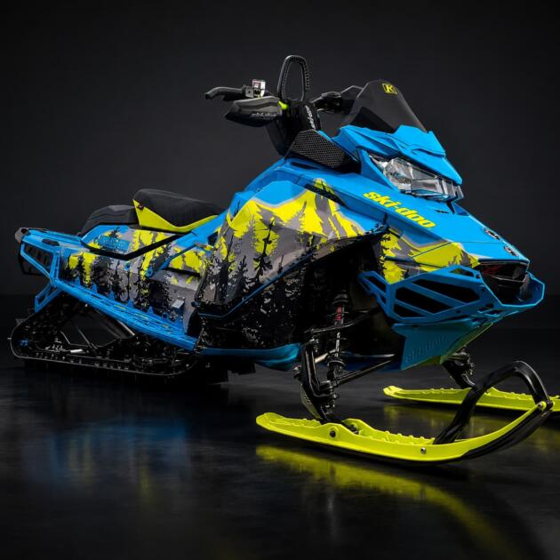 Neon Ridge Snowmobile Graphics Kit